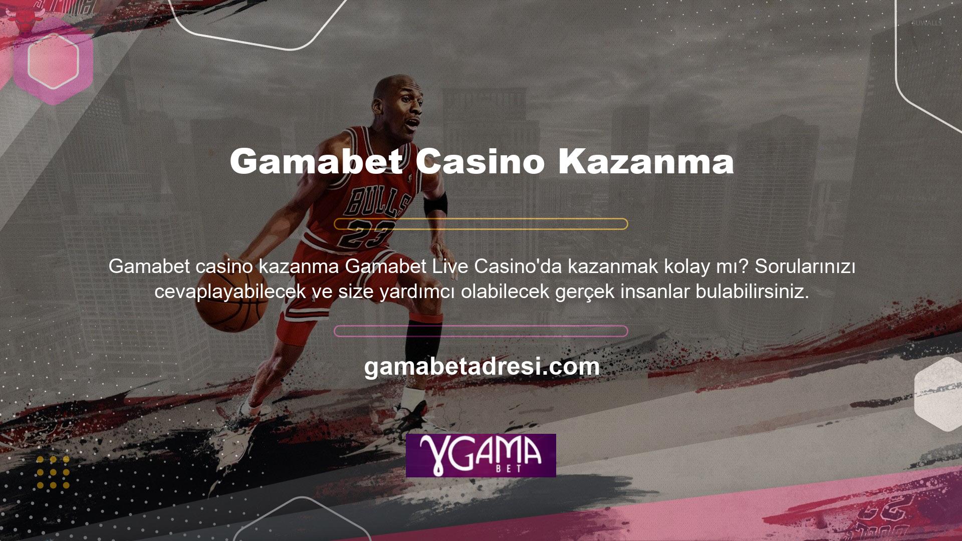 Tabii ki, Gamabet Live Casino'nun kazananları var